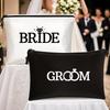 Bride and Groom, Wedding Makeup Bag, Portable, PU Storage Bag, Bridesmaid Souvenirs, Wedding Decorations, Party Decorations