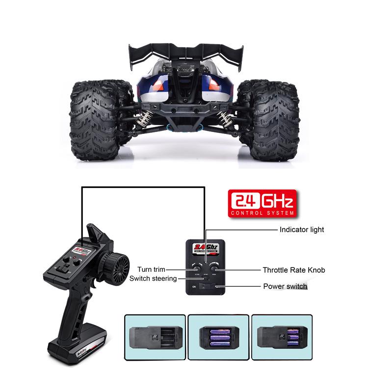 High-Speed Remote Control 4WD Off-Road Racing Car - Full-Scale Bigfoot Simulation Toy for Boys