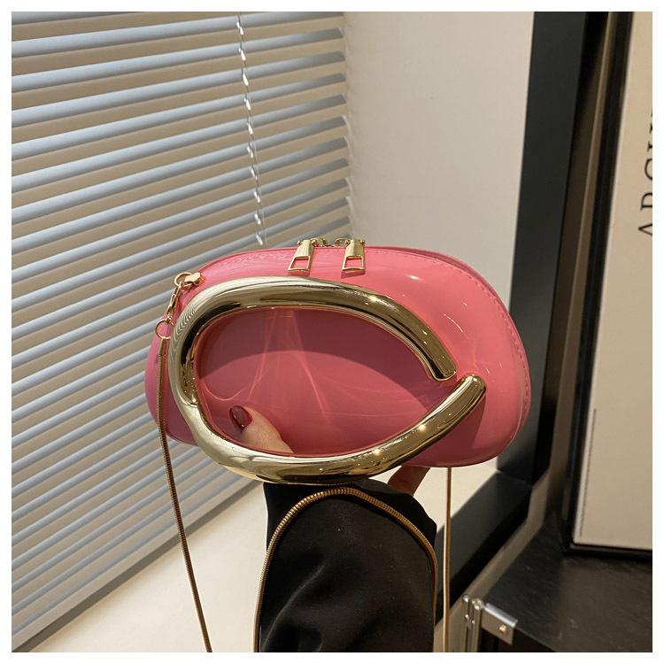 Clash Of Colours Design Personality Temperament Fashion Chain Crossbody Shoulder Small Square Women's Bags