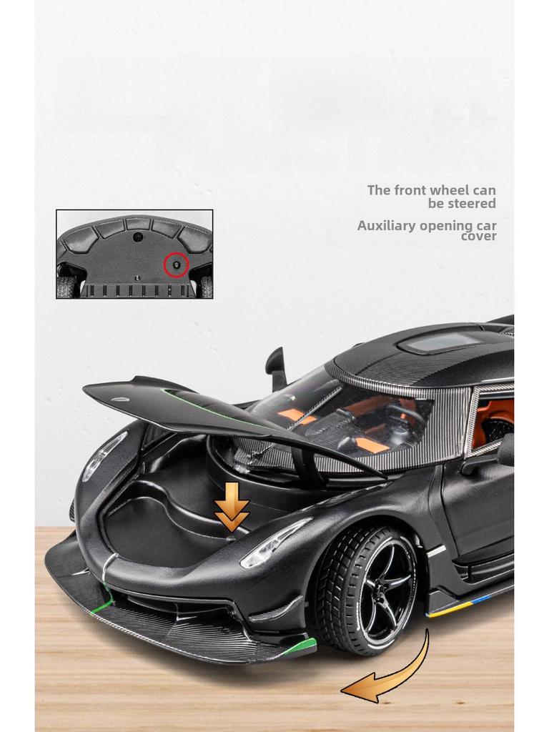 Koenigsegg 1:24 Alloy Supercar Model: Large Children's Toy & Collectible