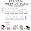 24 Pcs French Tip Full Cover Stick On Nail Short Square False Nail Glitters Artificial Nail Gradient Press On Nail