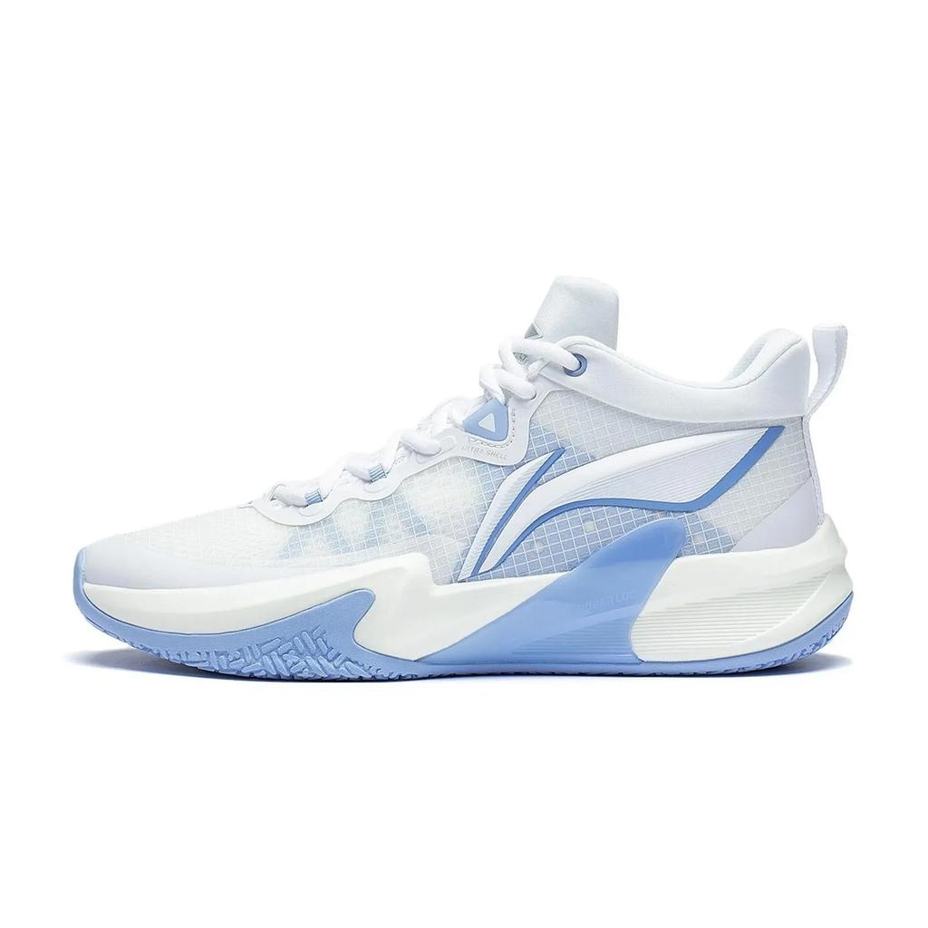 Li Ning Light Speed 1.0 Niedrige Basketballschuhe Herren Blau Weiß ABAS041-4(Team737-YLQ)