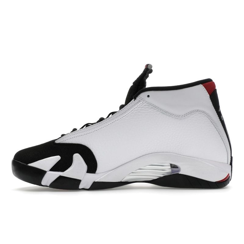 Air Jordan 14 Retro Black Toe 2024 Pánské Tenisky Bílá Varsity-Red Metalická-Stříbrná 487471-160