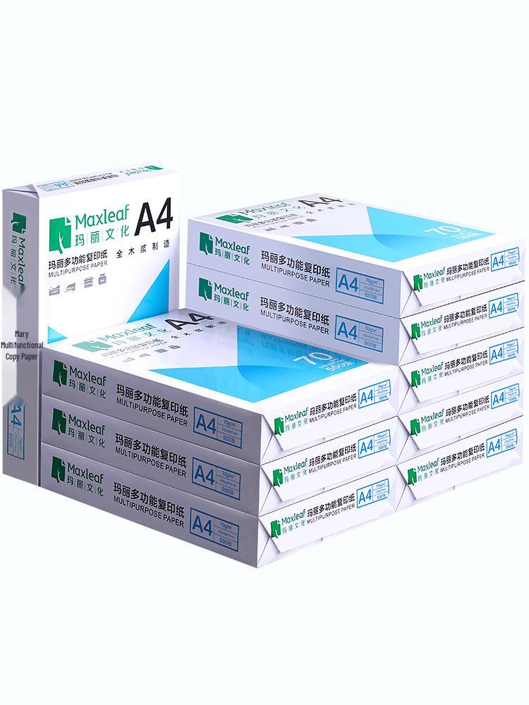 Mary A4 70g Printing & Photocopying Paper, 100 Sheets - White Draft Paper for Students & Office Use