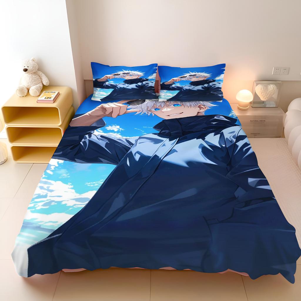 Jujutsu Kaisen Bedding Set Japan Famous Anime Duvet Cover Sets Comforter Bed Linen Twin Queen King Single Size Dropshipping Gift