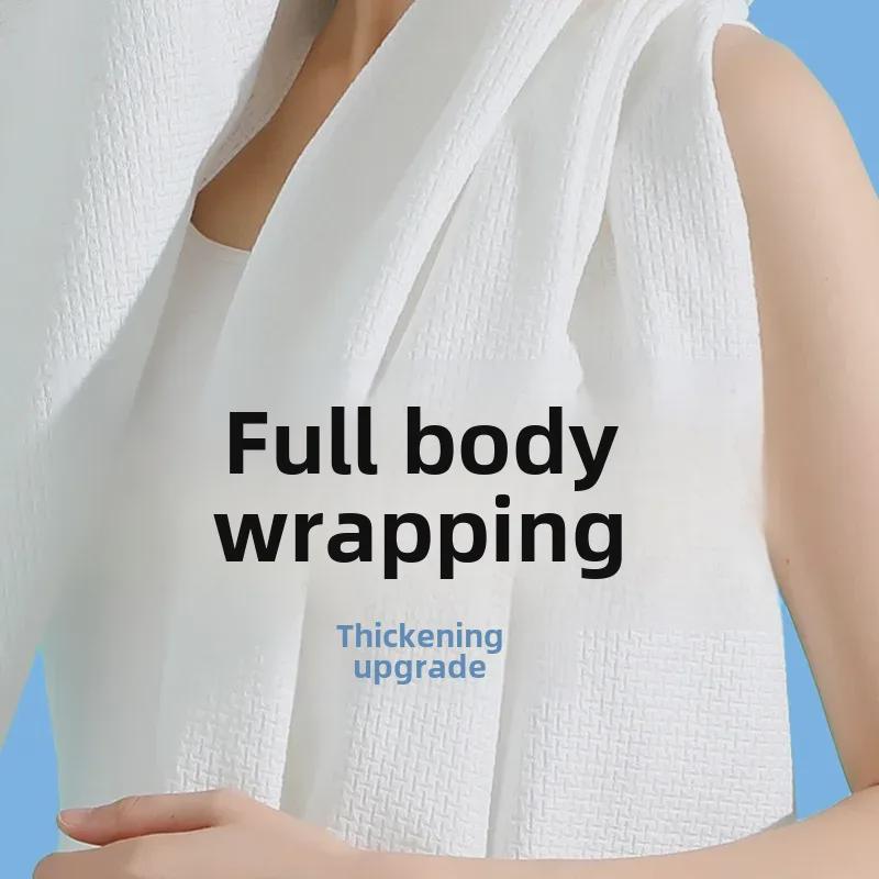 Wurou Verdicktes und vergrößertes Einweg-Badetuch – tragbar und faltbar für Reisen, Privatunterkünfte, Hotels