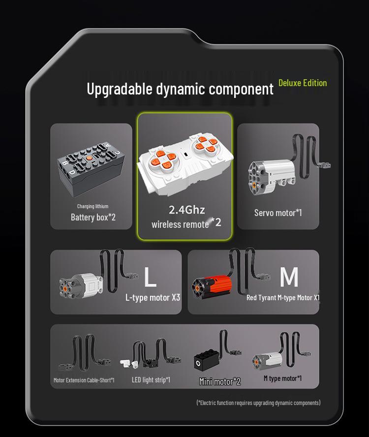 Guli 10635 Supercar Series 1:8 Remote Control Lambo Lightning Building Block Model
