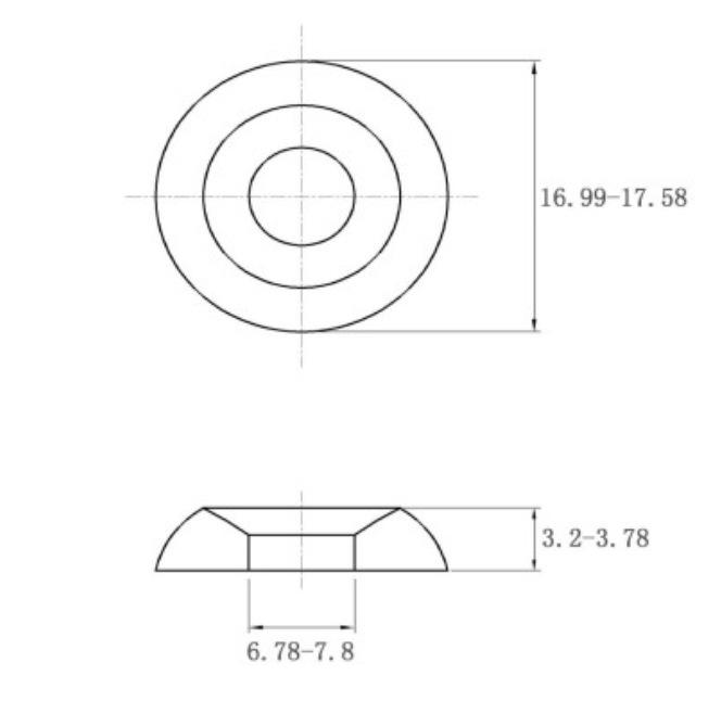 304 Stainless Steel Concave-Convex Fish Eye Decorative Gasket Washer 6# 8# 10# 12#