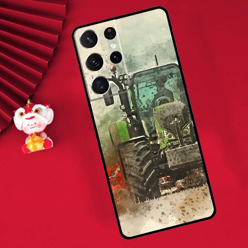 Farm Vehicle Tractor Case For Samsung Galaxy S24 Ultra S22 S23 Plus Note 10 Note 20 S8 S9 S10 S20 S21 FE Cover
