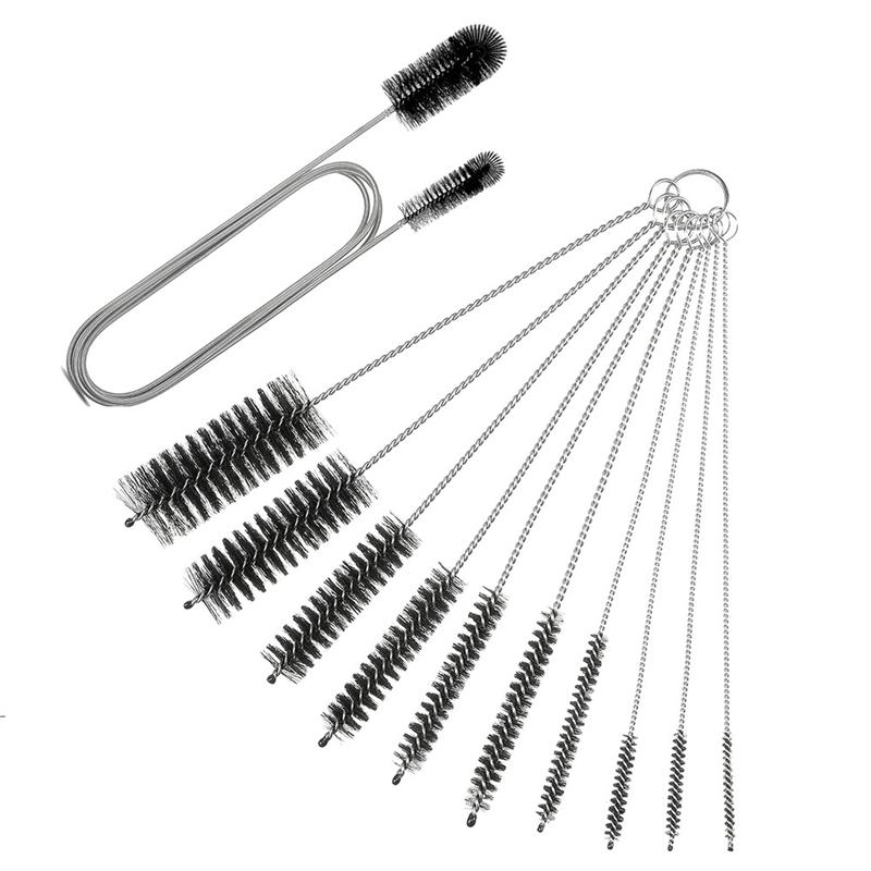 ABWR-1 SET Flexible Drain Hair Brush Straws Cleaner Set Extra Long Pipe Dredge Cleaner Spring Cleaning Brush Sink Cleaning Brush