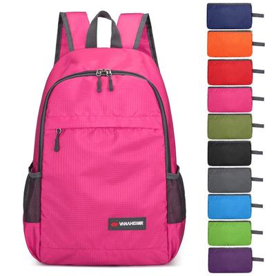 Ultralight Portable Outdoor Folding Backpack with Logo Print
