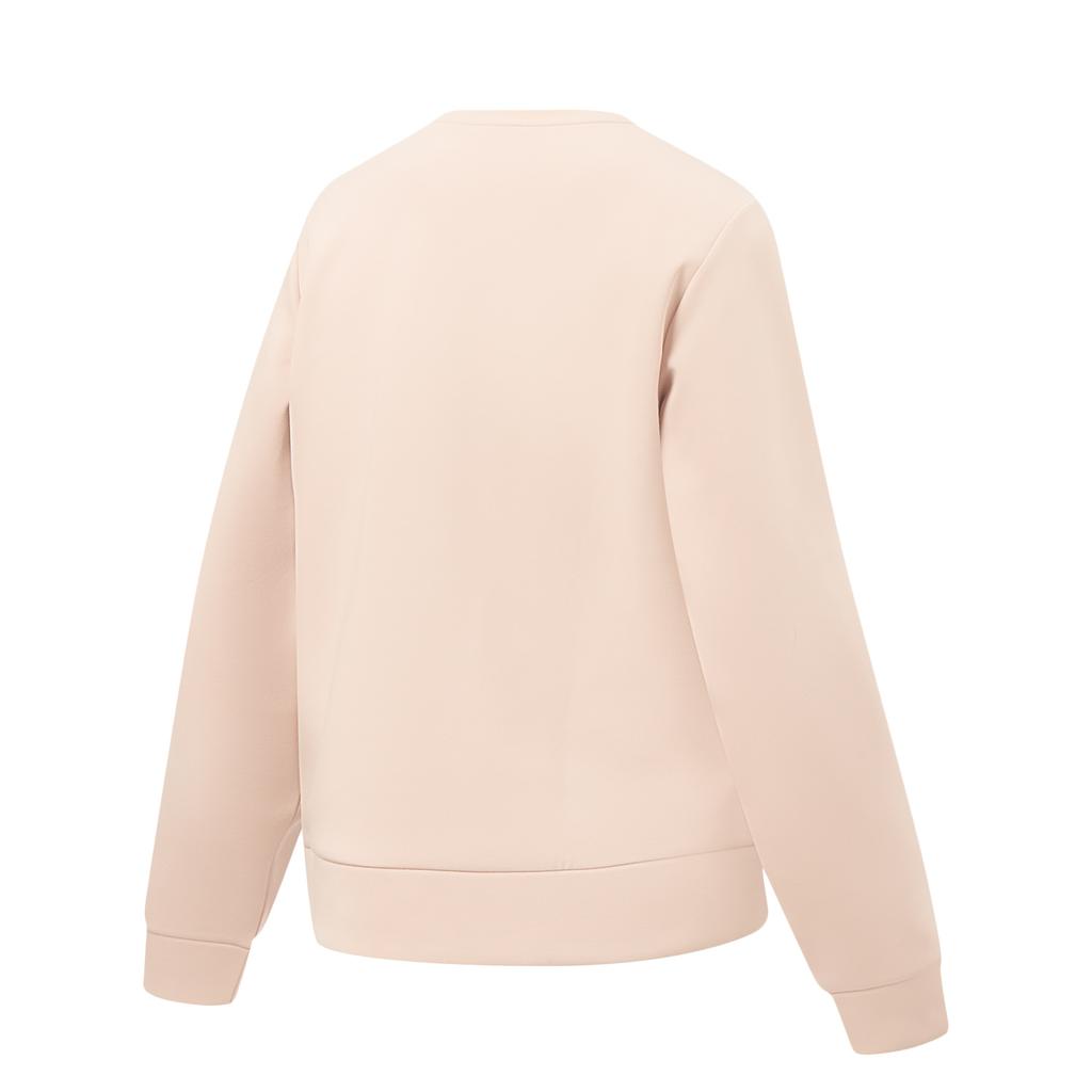 Li Ning Fitness Series Warm Round Neck Logo Sports Casual Sweatshirt Women sweatshirt AWDW074-5