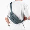 Sac banane homme multi-compartiments Sac de poitrine léger Sac bandoulière couleur unie