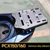 Honda 160 Rear Rack: Aluminum Alloy Motorcycle Tail Box Luggage Rack with Thickened Fixing Bracket