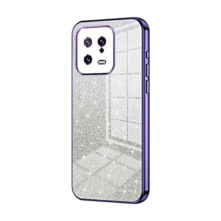 Gradient Glitter Powder Electroplated Phone Case