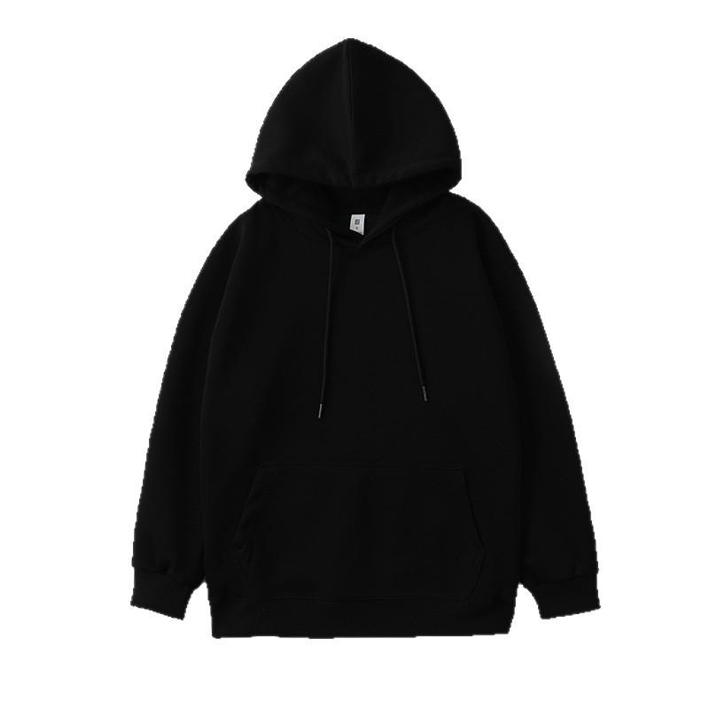 Unisex Hooded Long Sleeve Sweatshirt: Autumn/Winter Casual Round Neck, Japanese/Korean Style, Loose Fit for Couples.