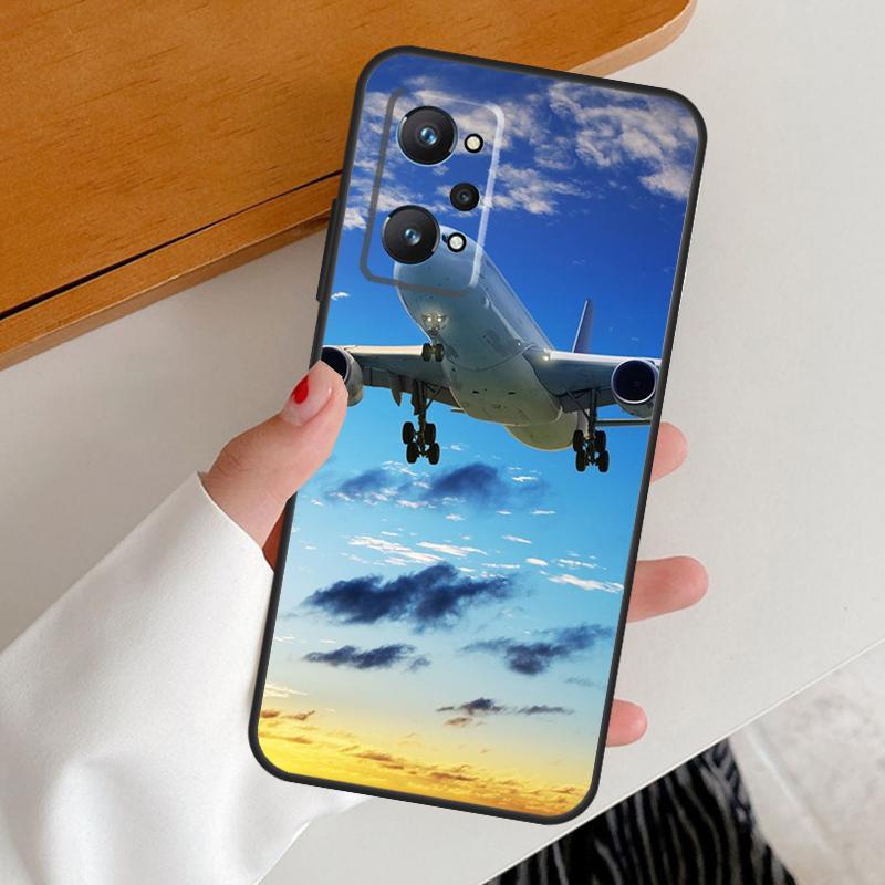 Aircraft Plane Airplane For Realme 15 Pro GT7 GT6 10 11 12 13 14 Pro Plus C67 C63 C61 C55 C51 C53 C35 C75 C65 Case
