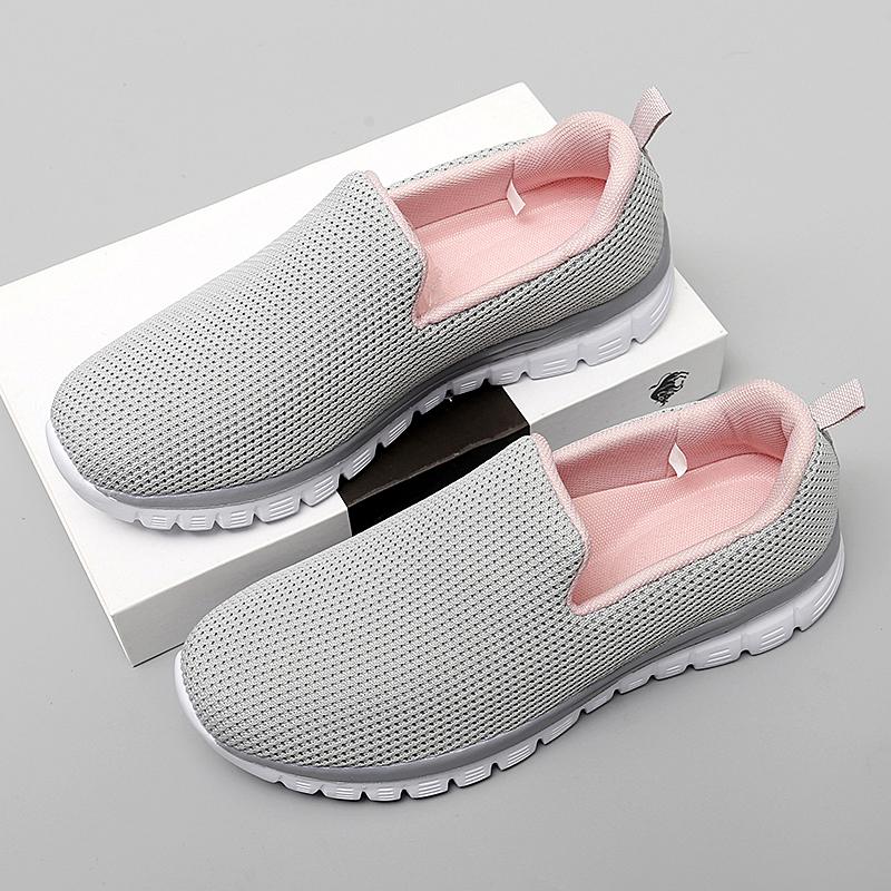 Plateau Sports Damen Schuhe Damen Vulkanisierte Schuhe Mode Casual Große Größe Damen Schuhe Atmungsaktives Mesh Mama Schuhe