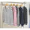 Fashion Women's Striped Hooded Autumn Sweatshirt Loose Casual Hooded Sweatshirt