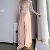 Women's Summer Lazy Casual Wide Leg Pants Loose High Waisted Fit Figure Flattering Slimming Drapey Straight Leg Trousers