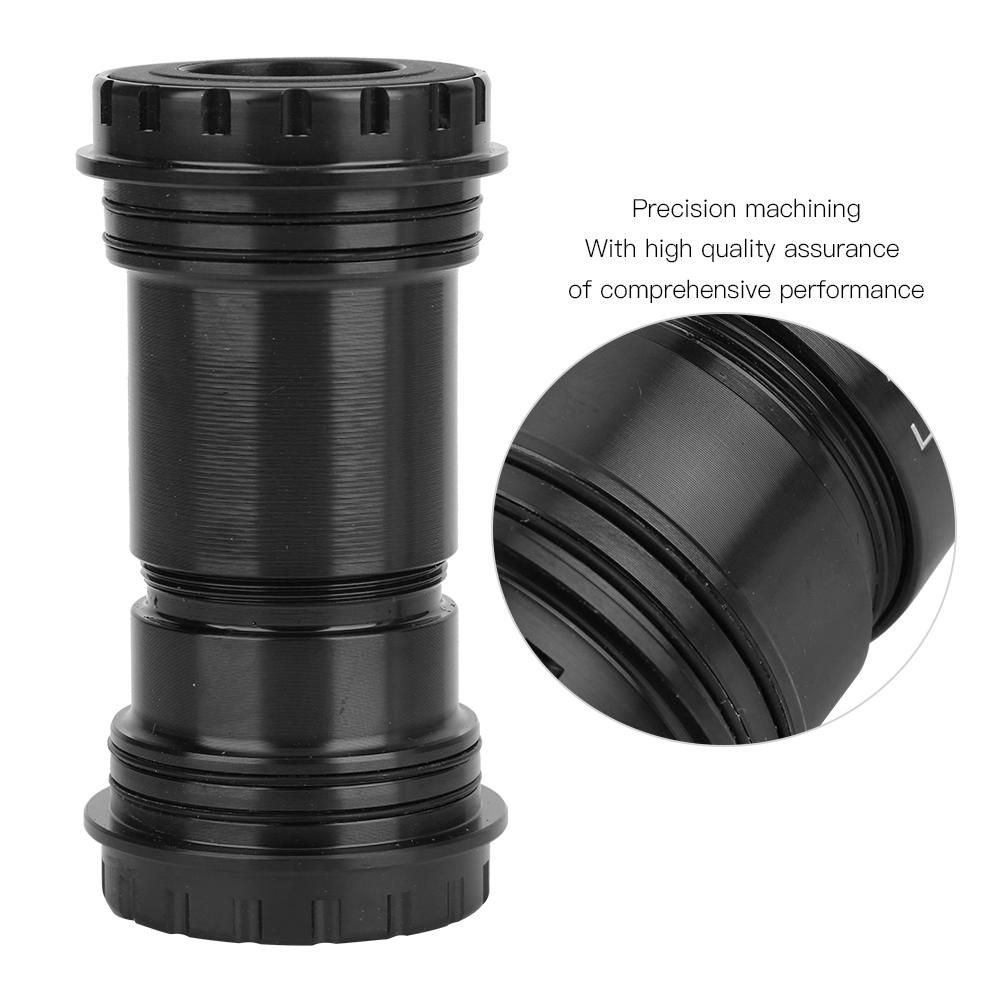 BB30 Alloy Bike Integrated Thrd Screw In Locking Bring Bottom Bracket Crankset Accessory(Black )