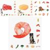 Juguete masticable duradero de lona para perros con diseño de verduras para horas de diversión