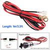 10A Fuse Wire Car Charger Universal Female Socket 12V Power Connection for Electric Vehicles & Motorcycles