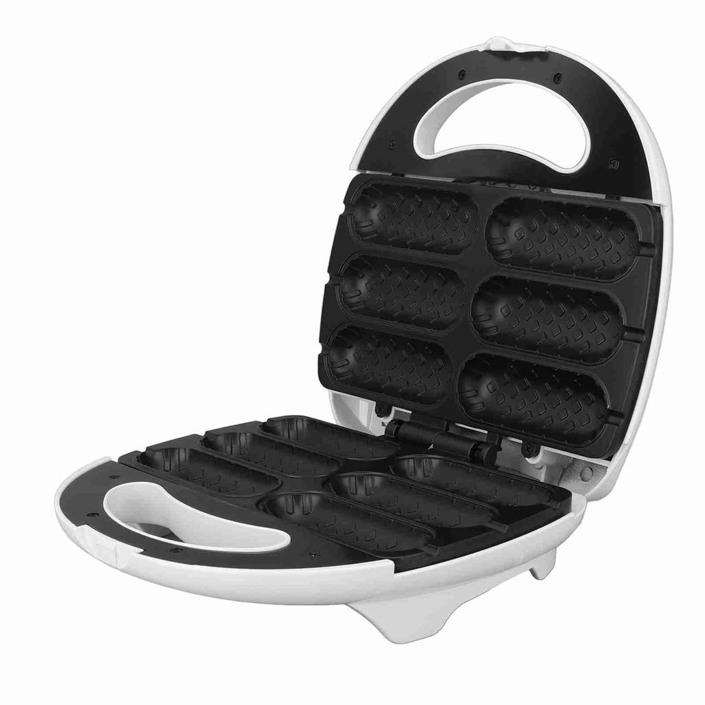 750W Waffle Corn Dog Maker Non Stick Corn Dog Machine Makes 6 Mini Corn Dogs At Once AU Plug