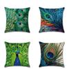 Elegant Peacock Feathers Sofa Bed Car Home Decoration Pillow Case For Stylish Interiors
