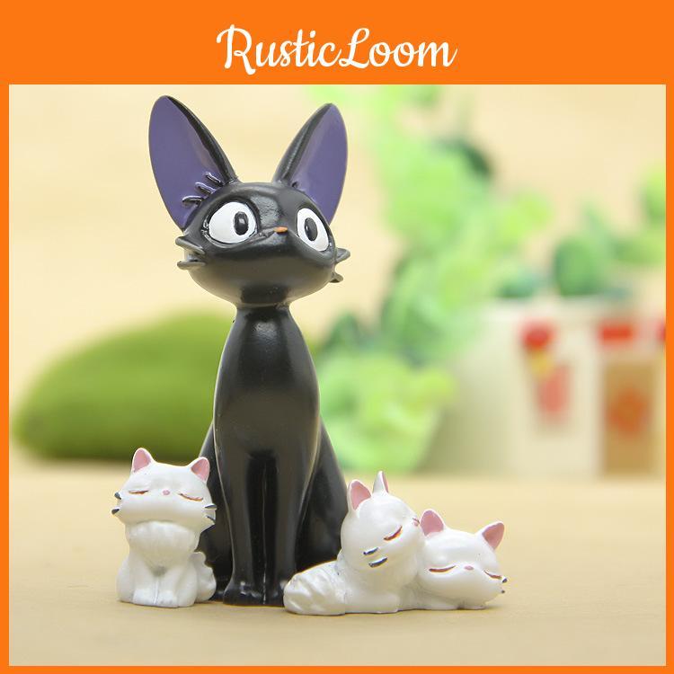 Schwarze Katze Harzfiguren Set Mit Kreativer Schreibtischdeko Für Paare Und Zum Verschenken