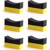 VENOAL 6pcs Tire Contour Dressing Applicator Pad Gloss Shine Color Polishing Sponge