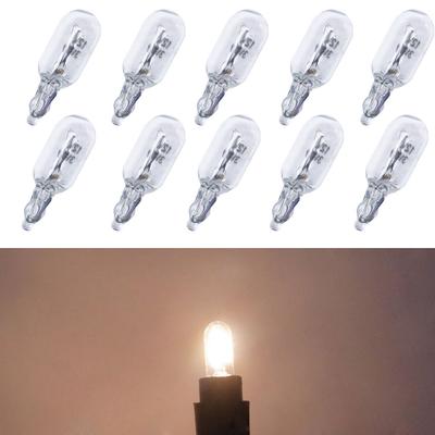 10 X glödlampa 12V 3W T6.5 bilinstrumentbräda Instrumentpanelens ljusindikatorlampa