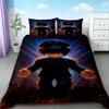 Capa de Edredom Infantil Roblox Conjunto de Roupa de Cama Desenho Animado Capa de Colcha Macia Amiga da Pele Para Quarto Decoração de Casa Twin Single