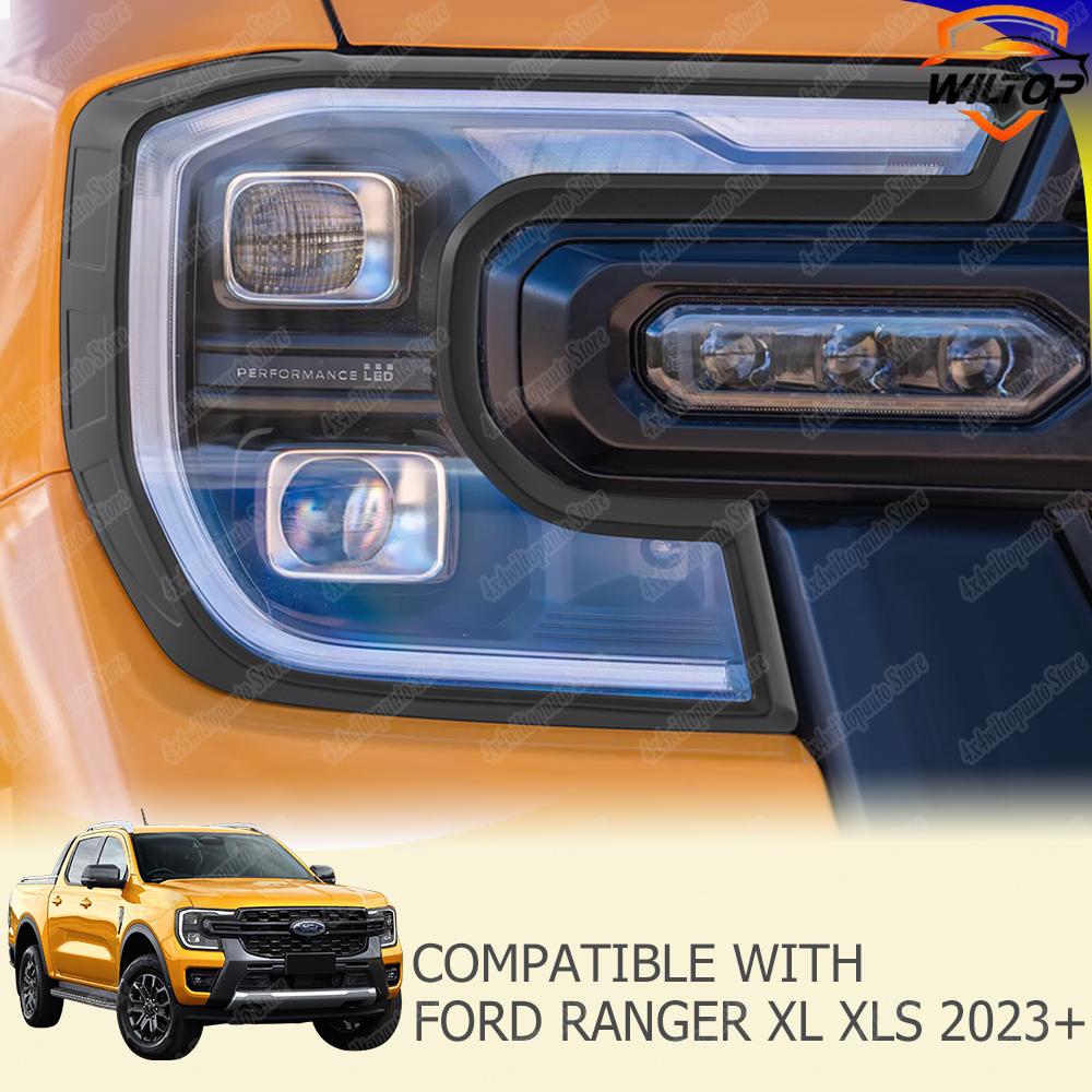 ABS Front Head Lights Lamp Cover Head Lights Surround Trim For Ford Ranger WILDTRAK 2025 2025 SPORT XLT Car Body Kits
