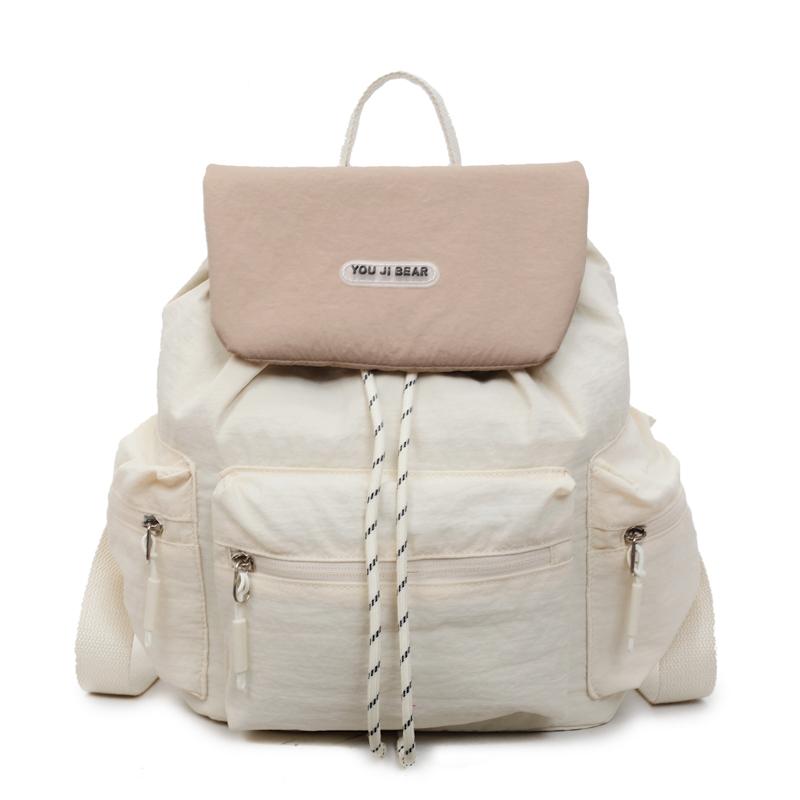 

Легкий дорожный рюкзак женский, маленький рюкзак с цветовым контрастом хаки