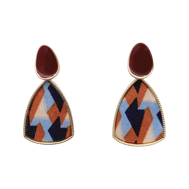 Niche Design Red Stud Earrings Women'S High-End Temperament Earrings Earrings