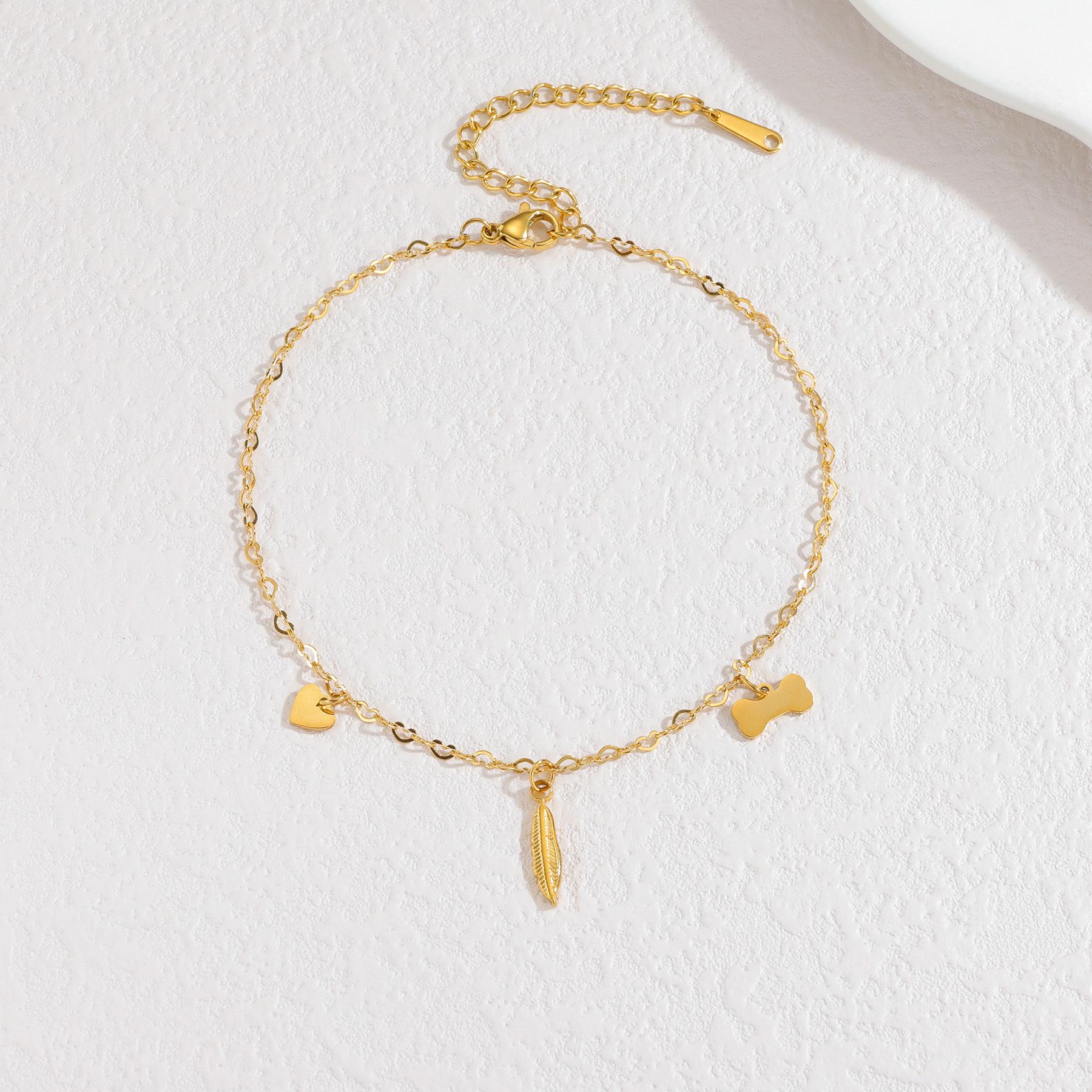 

Minimalist Gold Pendant Necklace - Heart & Star Design