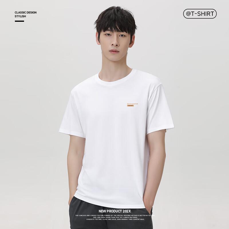 Mark Fairwhale Men's Spring/Summer Round Neck Pure Cotton T-Shirt