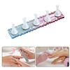 1 Set Magnetic Nail Holder with Gradient Color Base Professional DIY Manicure Fingernail Rest Wearable False Nails Showing Shelf Reusable Nail