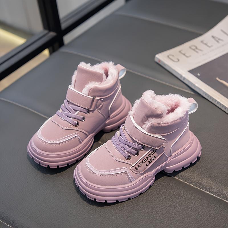 New Autumn And Winter Plush Warm Snow Boots for Girls Casual Sports Shoes for Boys