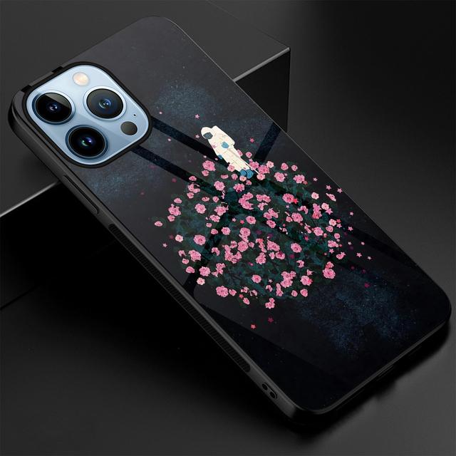 Niedliche Astronauten-Hülle aus gehärtetem Glas für Iphone 14 13 11 12 Pro Max Mini Xs Xr X 7 8 6s Plus Se 2022 Cover Protection Shell Capas