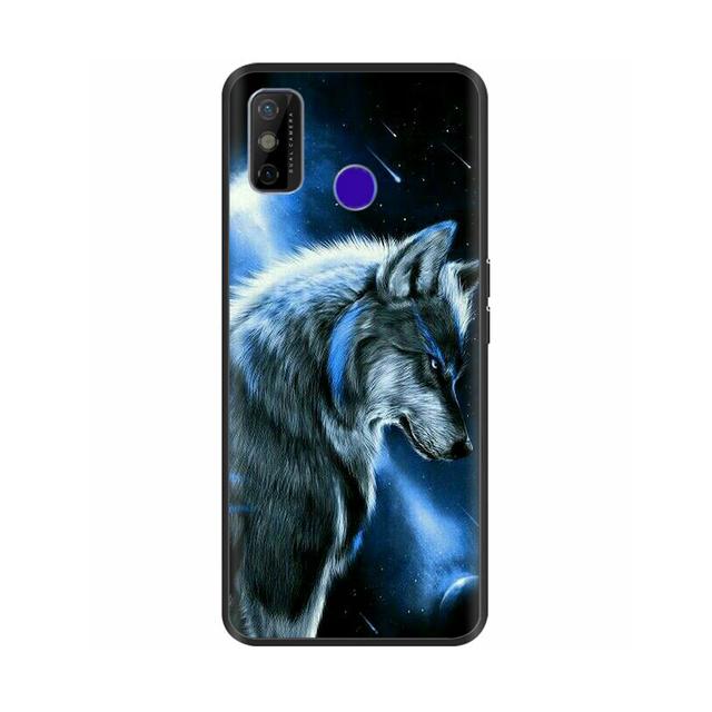 Pentru Tecno Spark 6 Go Husă pentru telefon Husa din silicon moale de desene animate pentru Tecno Spark 6 Go Spark6 Go Negru Tpu Bara de protecție drăguță de desene animate