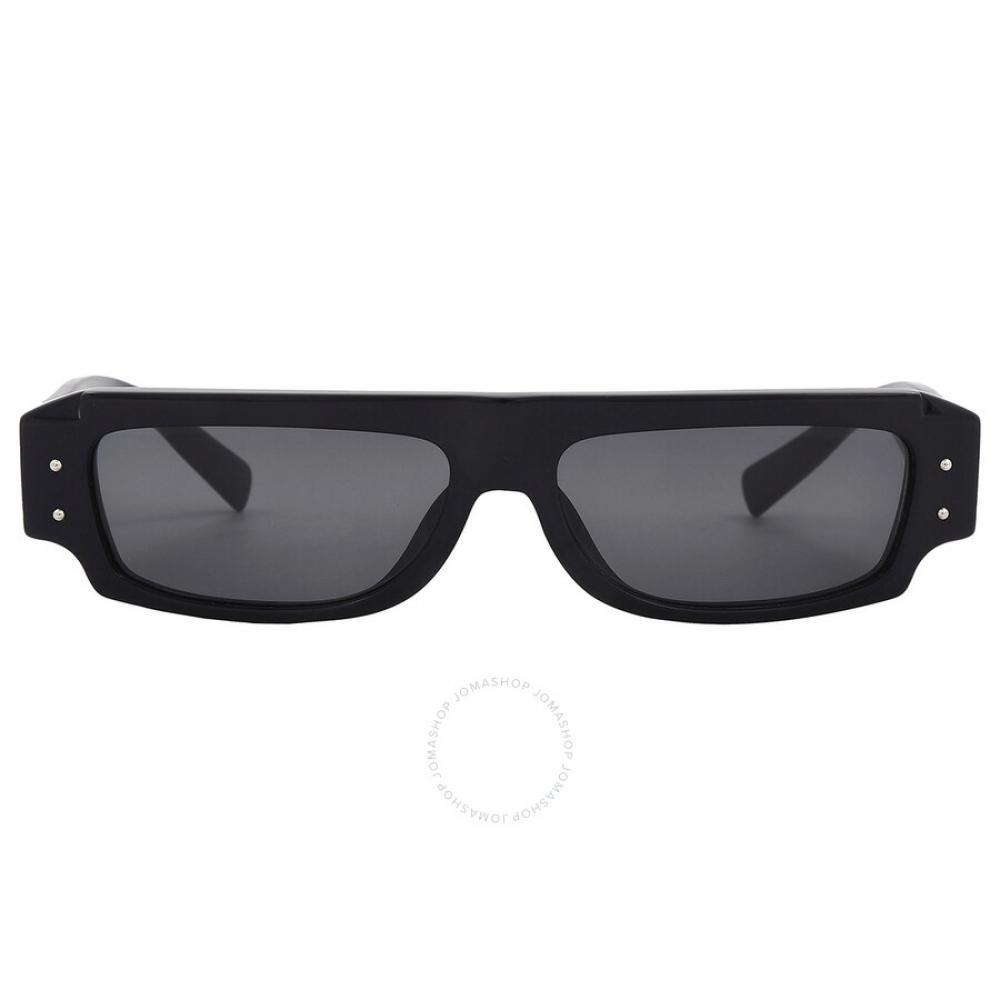 

Dolce Gabbana Dark Grey Rectangular Men s Sunglasses DG4458 501 87 55