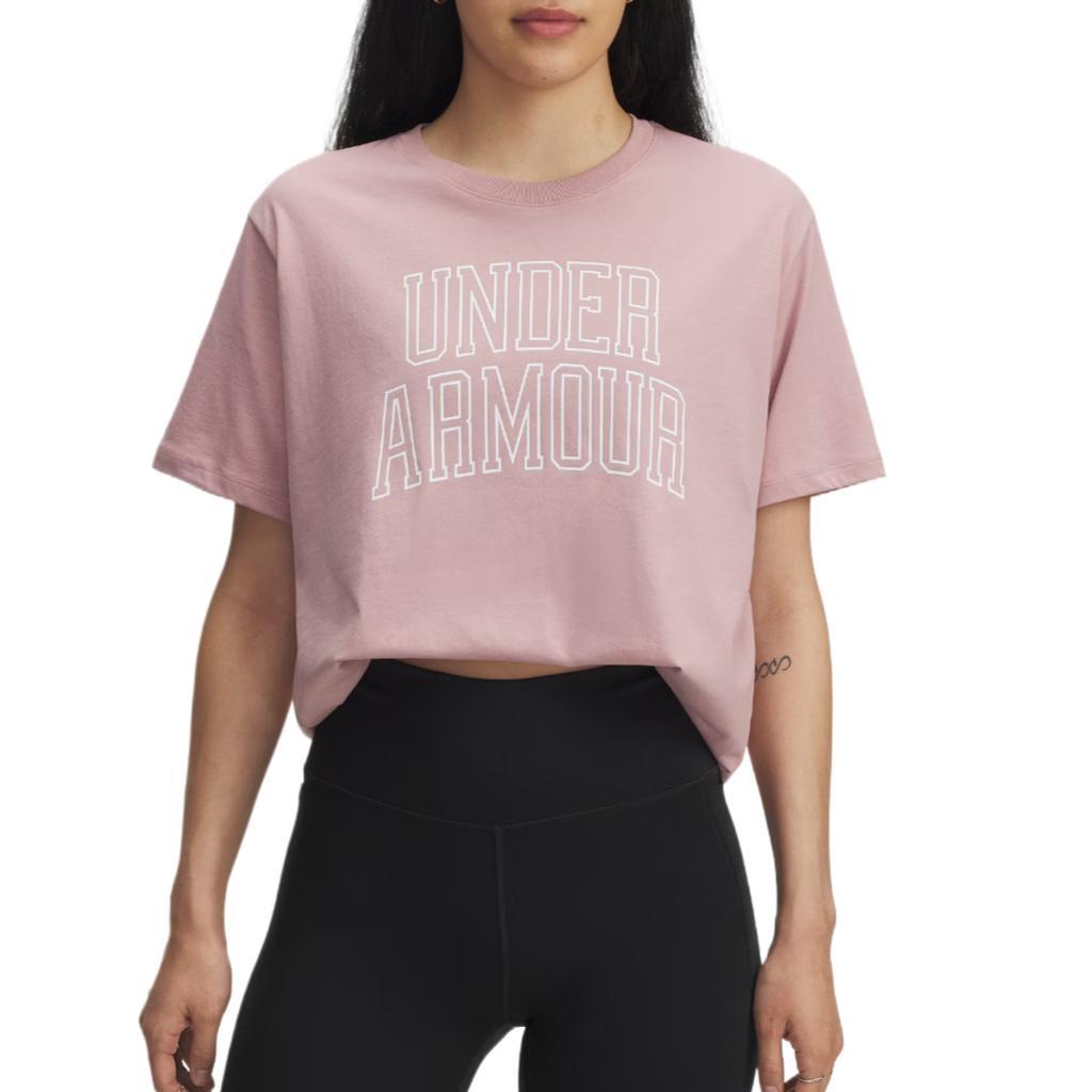 Under Armour Rival Fashion Trendy Versatile Short Sleeve T-Shirt Women T-Shirts 6007883-673