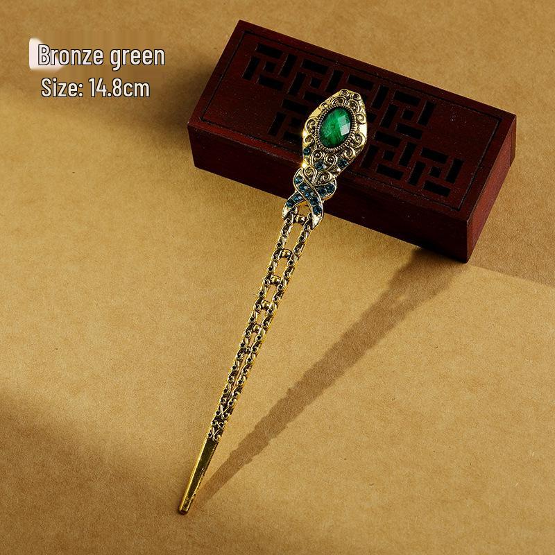 Classic Cheongsam Updo Hairpin: Versatile Retro Hanfu Palace Accessory for Everyday Use