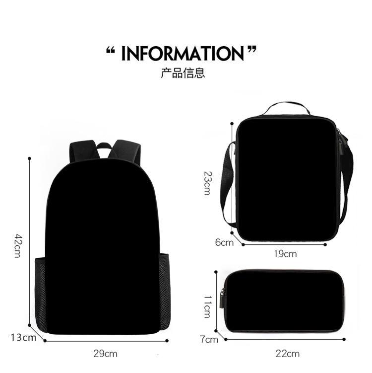 15-Inch 17-Inch Children'S Backpack For Primary School Students With Large-Capacity Digital Printing Casual Schoolbag