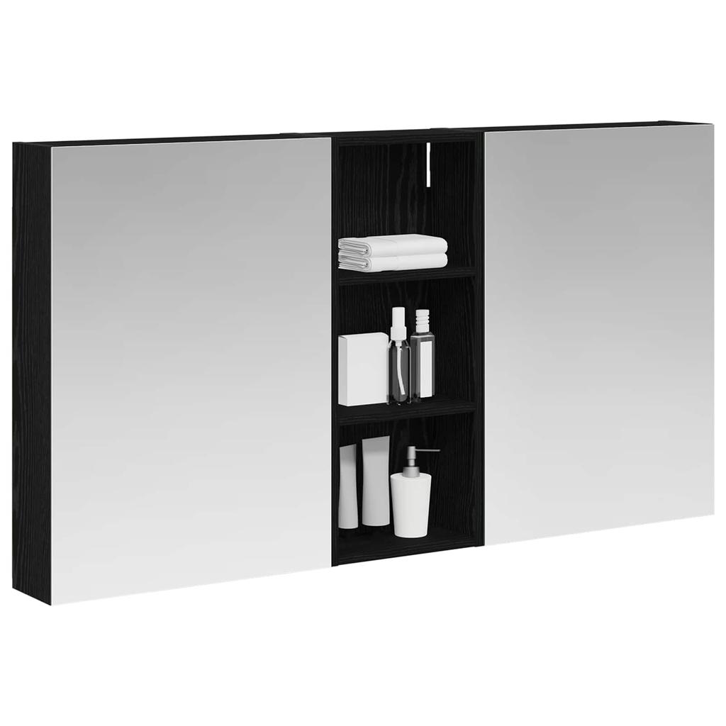 Bathroom Cabinet Set 3 Pcs 130 X 14.5 X 70 Cm Particleboard