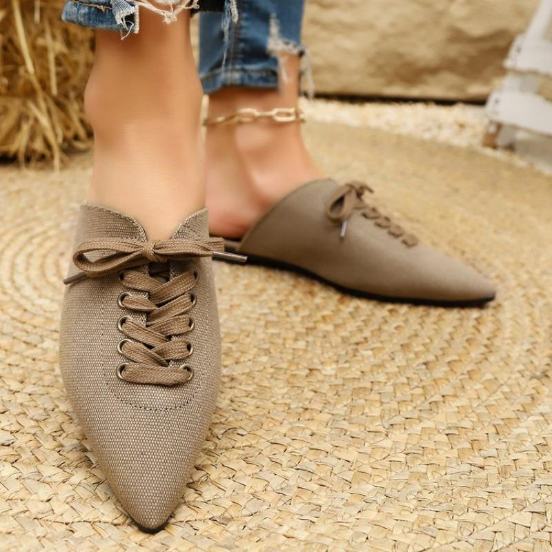 Mode Mode Kreuzspitze spitze Zehen Damen Pantoletten Slipper