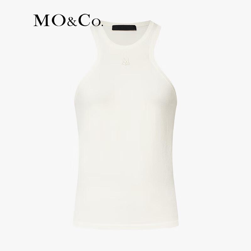 MO&Co. 2024 Fall Modal Wool Blend Slim Fit Vest Top