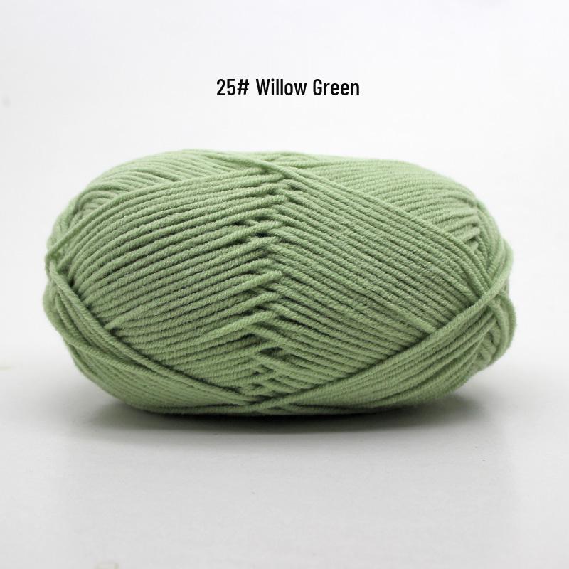 Medium Thick Handmade Cotton Baby Yarn for Knitting, Crochet, and DIY Projects